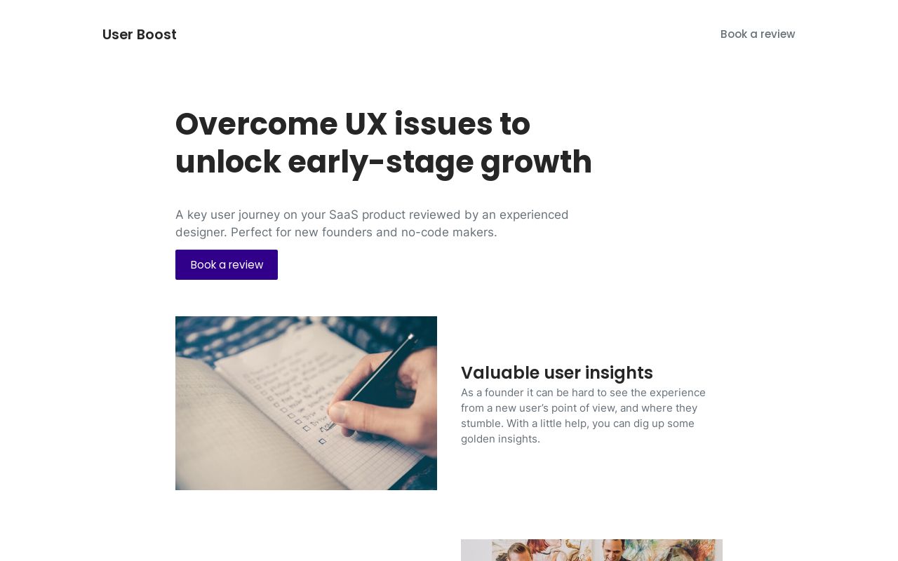 User Boosting User Boost – UX reviews